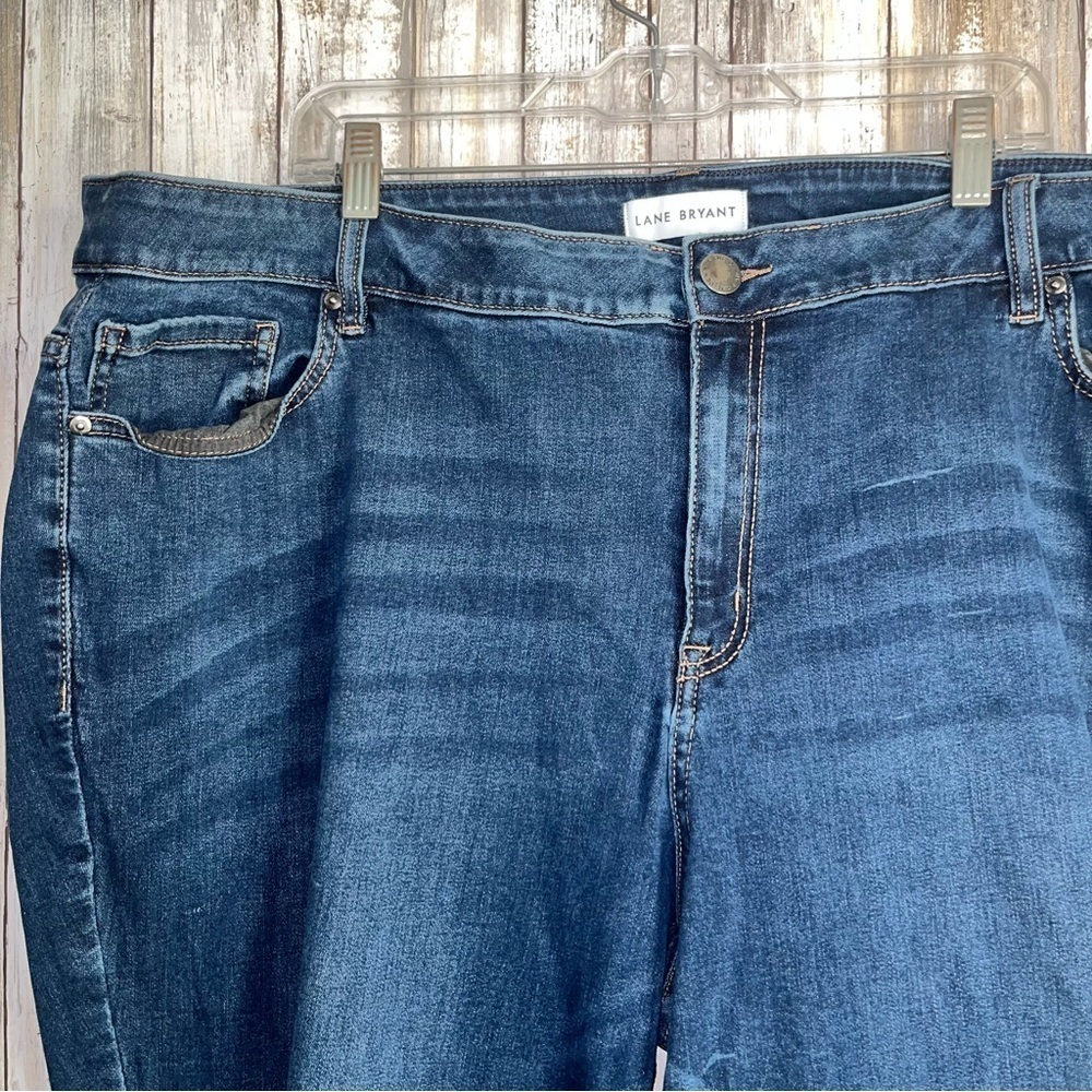 Lane Bryant Signature Bootcut Jeans Magic Waistband Mid Rise Dark Wash 28 - Picture 5 of 8
